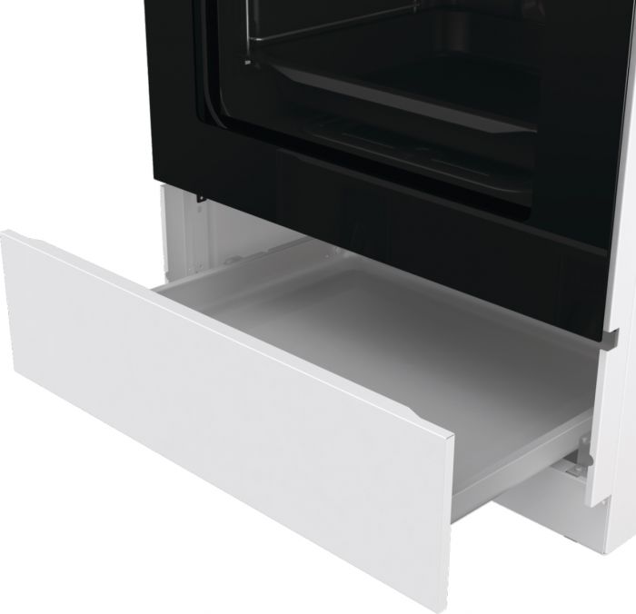 Плита Gorenje  газова, 72л, 60x60см, емальовані, з кришкою, білий