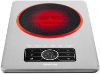 Плитка настільна Sencor індукційна, комфорок - 1 на 1.5кВт, керування - сенсорне, нерж. сталь