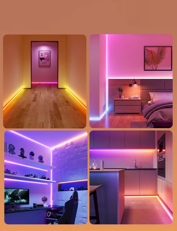 Стрічка світлодіодна розумна Govee H6641 Neon Rope Light for Wall Lining, 5м, RGBIC, WI-FI/Bluetooth, білий