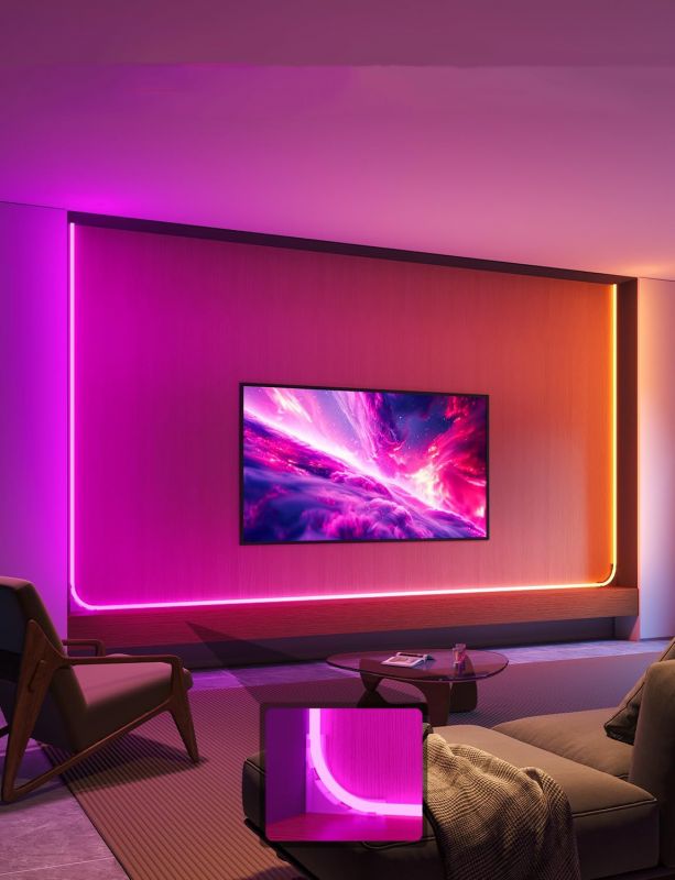 Стрічка світлодіодна розумна Govee H6641 Neon Rope Light for Wall Lining, 5м, RGBIC, WI-FI/Bluetooth, білий