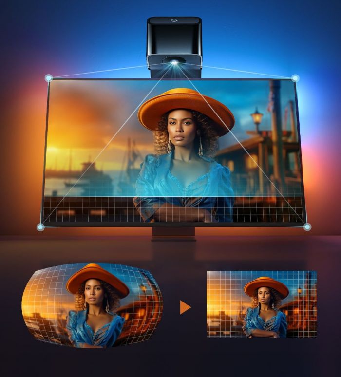 Набір адаптивного підсвічування Govee H6097 Backlight 3 Lite 40-50', RGBICW, WI-FI/Bluetooth, чорний