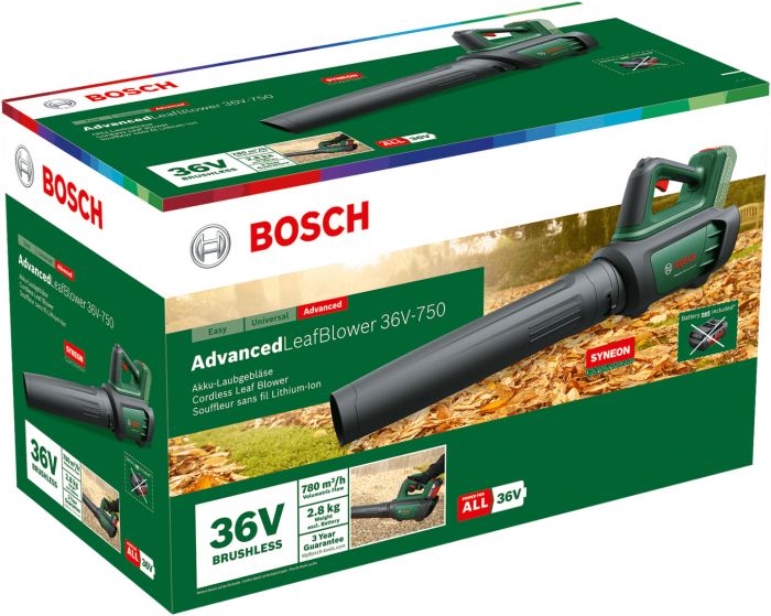 Повітродув садовий акумуляторний Bosch AdvancedLeafBlower 36V-750 200км/год 2.8кг без АКБ і ЗП