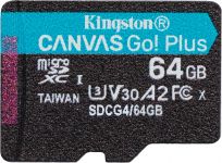 Карта пам'яті Kingston microSD   64GB C10 UHS-I U3 A2 V30 R200MB/s