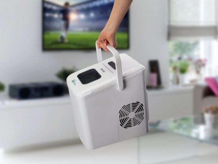 Льодогенератор побутовий Gorenje, 12кг/добу, 1.8л, дисплей, білий