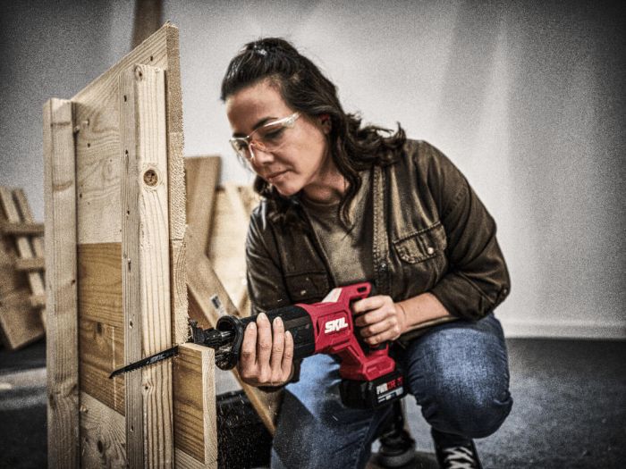 Пила шабельна акумуляторна SKIL 3471 CA 20В безщіткова пропил 210мм хід 25мм 1.64кг без АКБ та ЗП