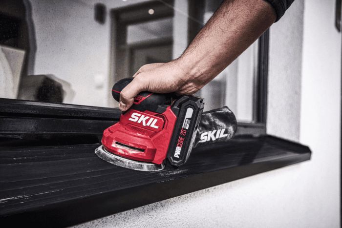 Шліфмашина ексцентрикова акумуляторна SKIL 3746 CA 20В безщіткова 125 мм 11000-22000кол·хв 1.2кг без АКБ та ЗП