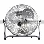 Вентилятор підлоговий 2E професійний, 35см, 65Вт, кнопки, двигун мідь 100%, срібний