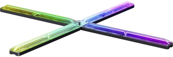 Набір настінних світильників Govee H6063 Gaming Wall light Evangelion, 4шт, RGBIC, WI-FI/Bluetooth, фіолетовий