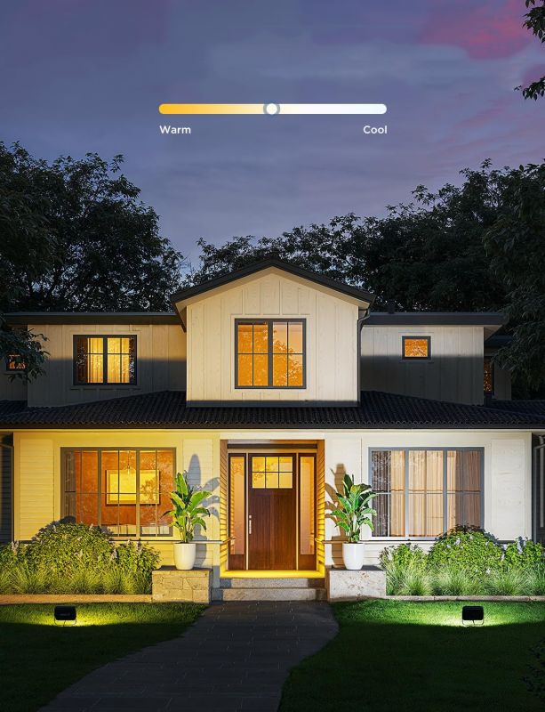 Набір настінних світильників Govee H8057 Outdoor FLood Lights, 4шт, RGBICWW, WI-FI/Bluetooth, чорний