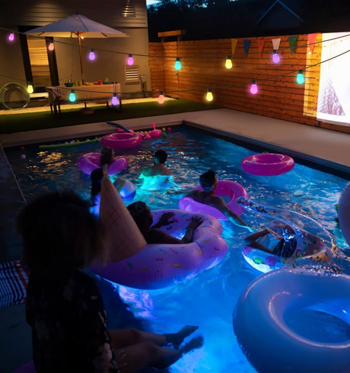 Набір світлодіодних ламп Govee H7020 LEB Bulb String Lights, 15м, RGBIC/Warm White, WI-FI/Bluetooth, чорний