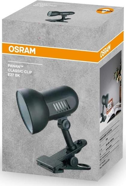 Лампа настільна Panan CLASSIC CLIP E27 чорна