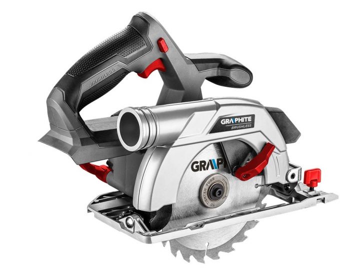 Пила дискова акумуляторна GRAPHITE Energy+ 18В безщітковий 165мм 2.95кг без АКБ та ЗП
