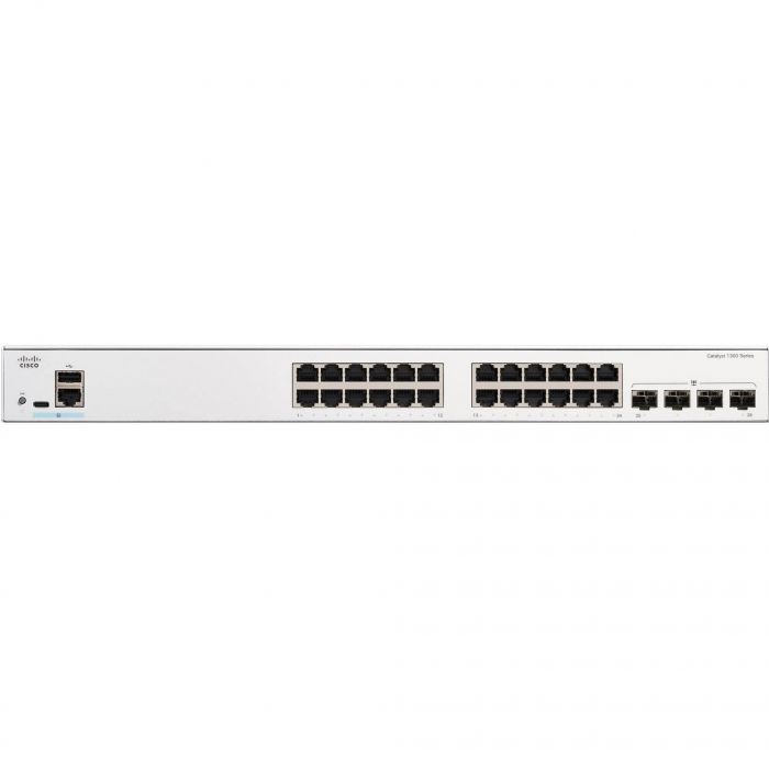 Комутатор Cisco Catalyst 1300 24xGE, 4x1G SFP