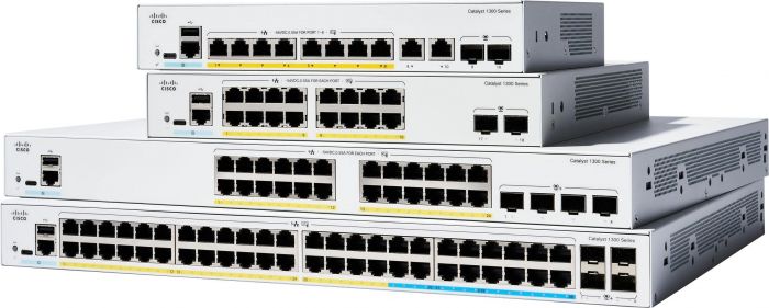 Комутатор Cisco Catalyst 1300 24xGE, 4x1G SFP