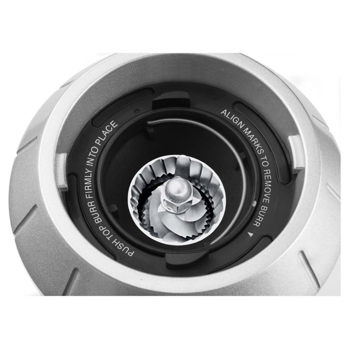 Кавомолка Catler жорнова, 150Вт, об'єм зерен-250г, 25 ступ.помолу, метал, сріблястий