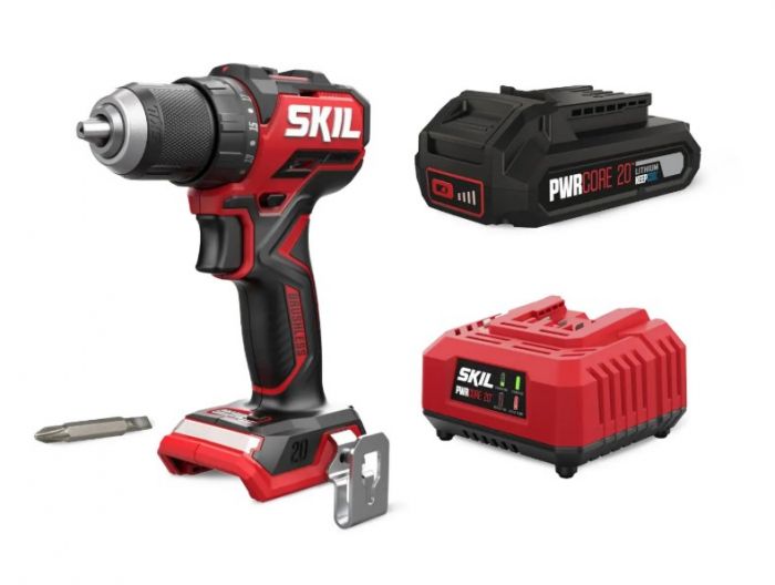 Шурупокрут-дриль акумуляторний SKIL 3065 CA Compact 20В безщітковий 1х2.5А·год 60Нм 500·1800об·хв 0.9кг