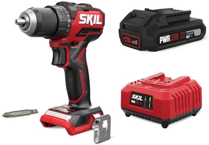 Шурупокрут-дриль акумуляторний SKIL 3065 CA Compact 20В безщітковий 1х2.5А·год 60Нм 500·1800об·хв 0.9кг