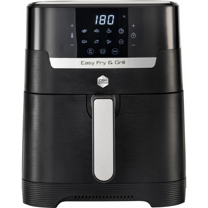 Мультипіч OBH Nordica EasyFry&Grill Precision, 1550Вт, чаша-4.2л, сенс. керув., від 40°C до 200°C, пластик, чорний