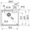Мийка кухонна Franke Urban фраграніт, прямокут., без крила, 560х500х230мм, чаша - 1, врізна, сірий камень