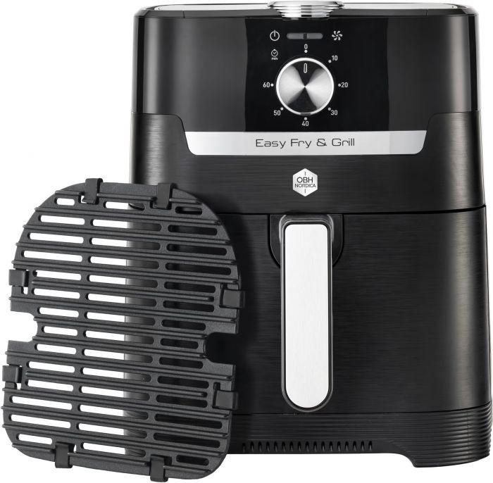 Мультипіч OBH Nordica EasyFry&Grill, 1550Вт, чаша-4.2л, механічне керув., від 40°C до 200°C, пластик, чорний
