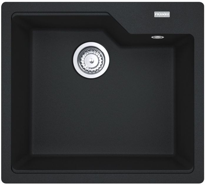 Мийка кухонна Franke Urban фраграніт, прямокут., без крила, 560х500х230мм, чаша - 1, врізна, онікс