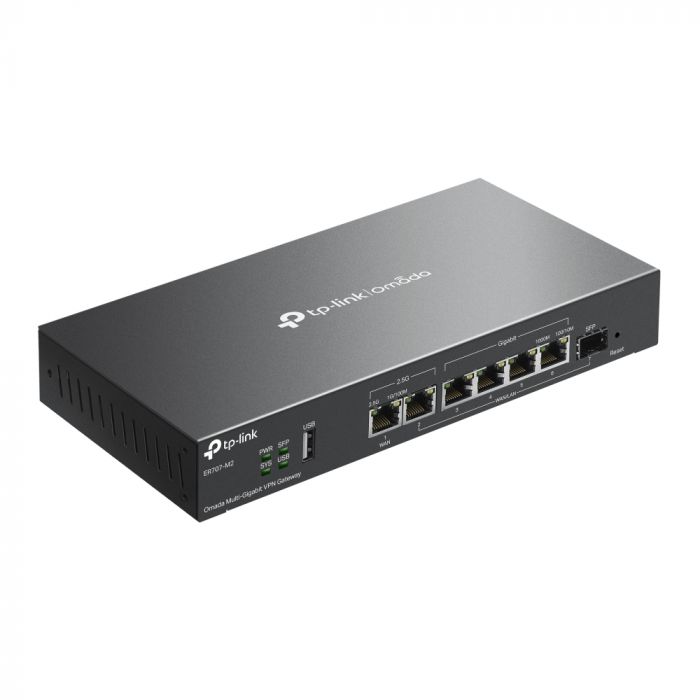 Мультисервісний Маршрутизатор TP-LINK ER707-M2, 1x2.5GE LAN, 1x2.5GE WAN/LAN, 4xGE LAN, 1xSFP WAN/LAN 1xUSB