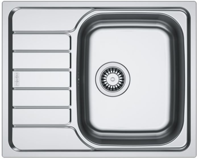 Мийка кухонна Franke Spark, нерж.сталь, прямокутник, з крилом, 620х500х160мм, чаша - 1, накладна, SKL 611-62, нерж декор