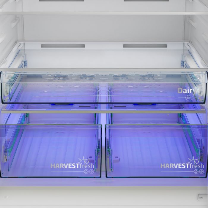 Холодильник Beko з нижн. мороз., 193x83x76, xолод.відд.-400л, мороз.відд.-170л, 2дв., А+, NF, HarvestFresh, інвертор, нерж