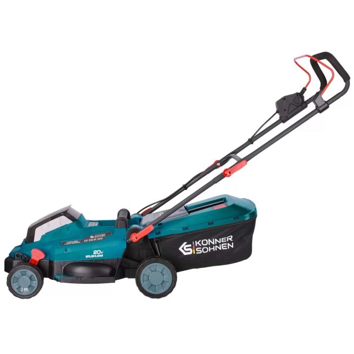 Газонокосарка акумуляторна Konner&Sohnen KS 33LM-20V 20В акб 1х4А·год 33см 30л 25-75мм 14кг