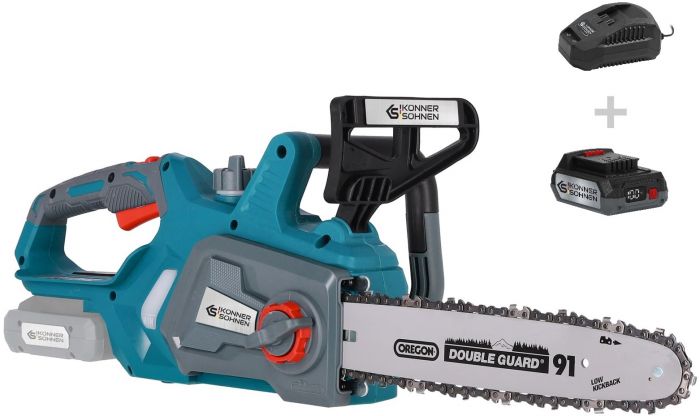 Пила ланцюгова акумуляторна Konner&Sohnen KS CS20V-12, 20В акб 1?2А·год 3.5кг