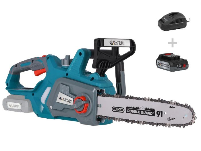 Пила ланцюгова акумуляторна Konner&Sohnen KS CS20V-12, 20В акб 1?2А·год 3.5кг