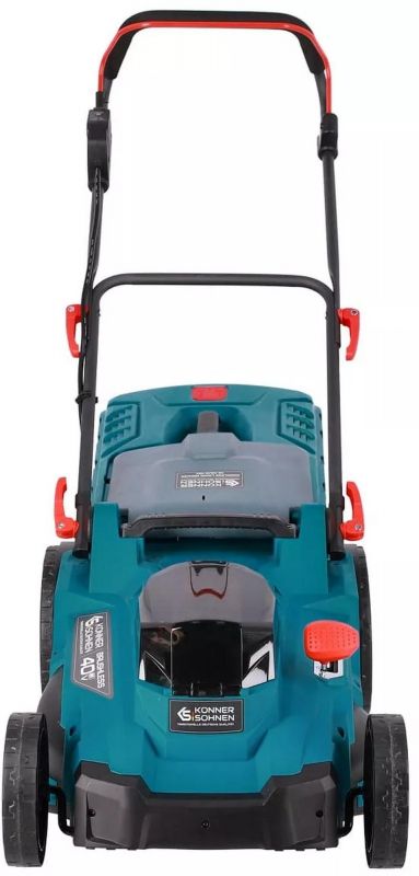 Газонокосарка акумуляторна Konner&Sohnen KS 43LM-40V 40В(20+20) акб 2х4А·год 43см 50л 25-75мм 15.5кг