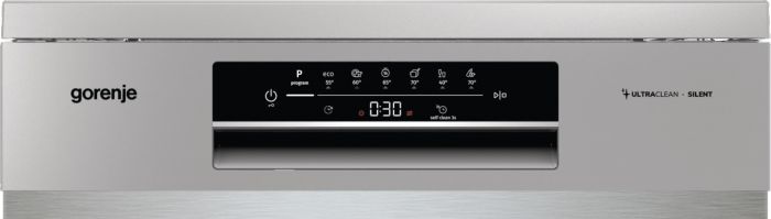 Посудомийна машина Gorenje, 16компл., A+++, 60см, дисплей, 3 кошика, AquaStop, сірий