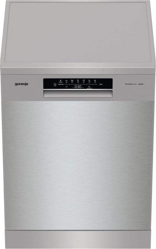 Посудомийна машина Gorenje, 16компл., A+++, 60см, дисплей, 3 кошика, AquaStop, сірий