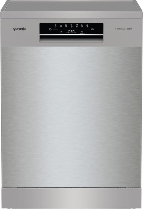 Посудомийна машина Gorenje, 16компл., A+++, 60см, дисплей, 3 кошика, AquaStop, сірий