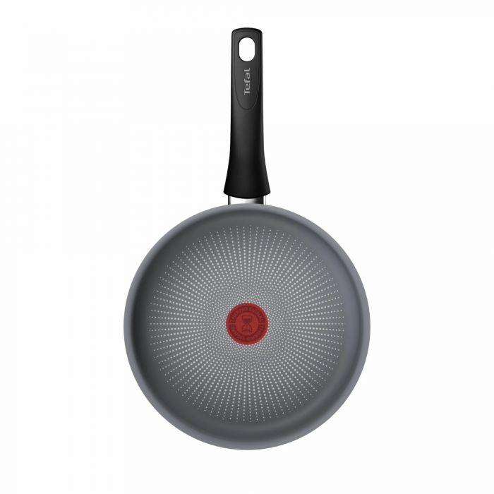 Сотейник Tefal Halo, 24см, з кришкою, алюміній, бакеліт, скло, сірий