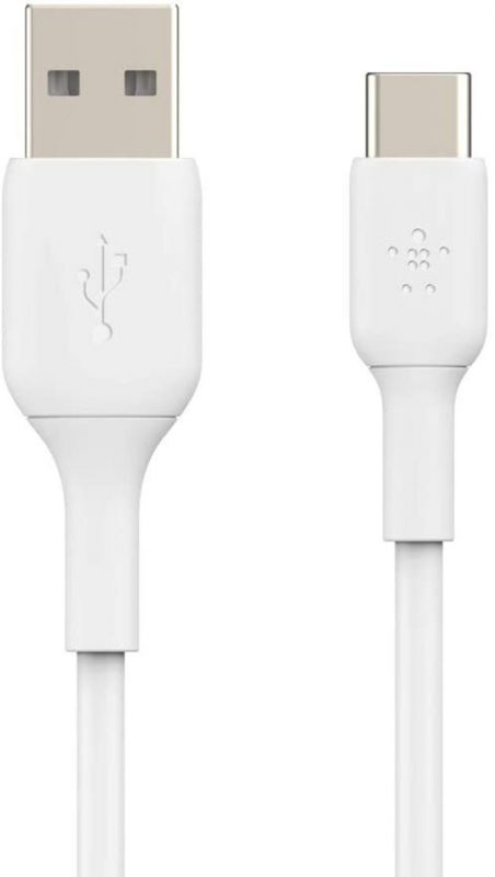 Кабель Belkin USB-A > USB-C заряджання/синхронізації 15Вт, 2м, PVC, білий