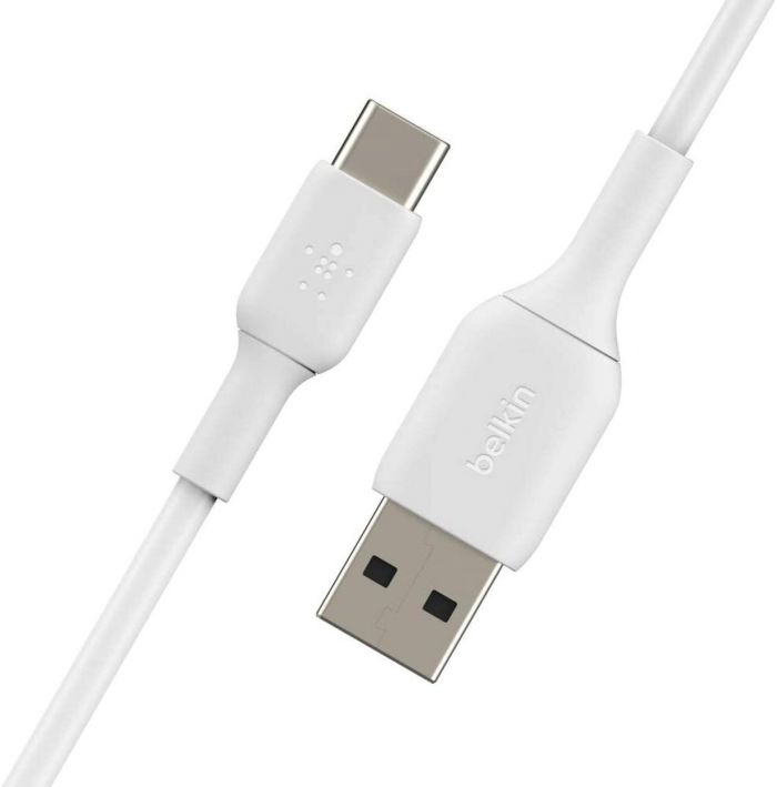 Кабель Belkin USB-A > USB-C заряджання/синхронізації 15Вт, 2м, PVC, білий