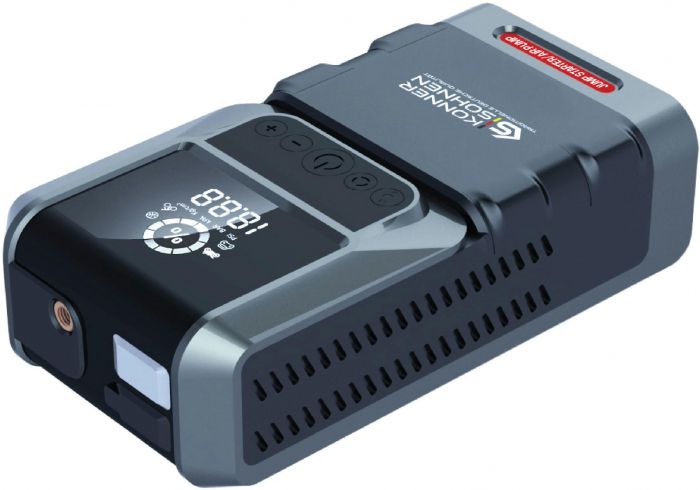 Пуско-зарядний пристрій портативний акумуляторний Konner&Sohnen KS JSP-1300 з компресором, 16000 мА-год, Li-Ion, USB, ліхтар, 1.35кг