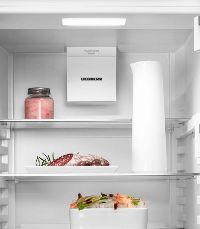 Холодильник Liebherr SBS, 185.5x119.4х67.5, холод.відд.-398л, мороз.відд.-271л, 2дв., A++, NF, диспл внутр., білий