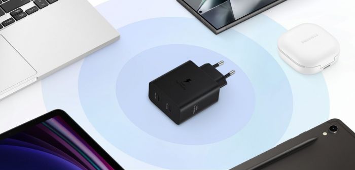 Зарядний пристрій мережевий Samsung 50Вт 2xUSB-С, кабель USB-C > USB-C, 1.8м, чорний