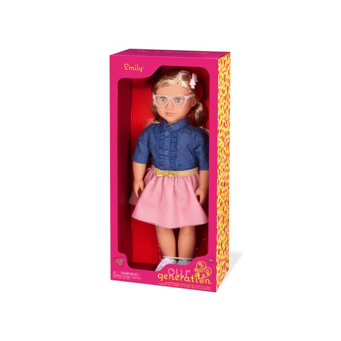 Лялька Our Generation Емілі в джинсовій сорочці 46см