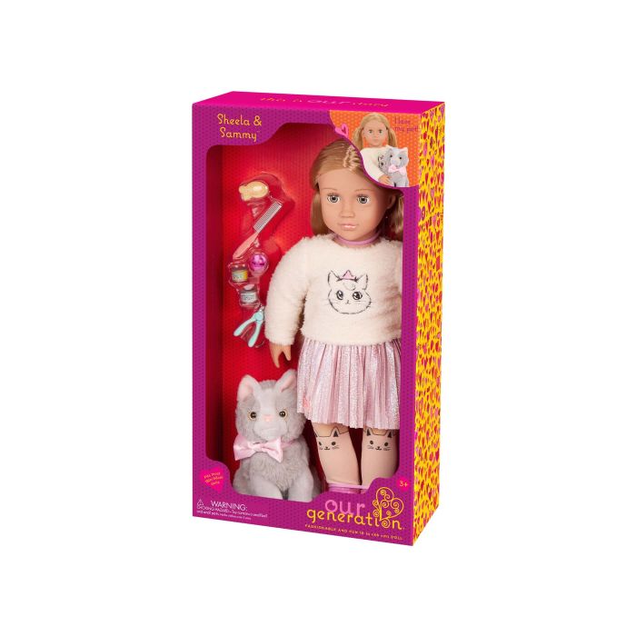 Лялька Our Generation Шила з кошеням Семмі та аксесуарами 46см