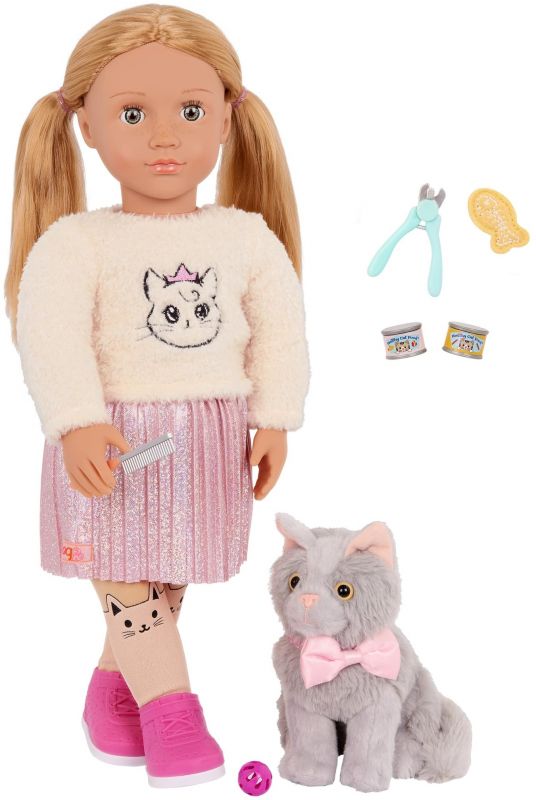 Лялька Our Generation Шила з кошеням Семмі та аксесуарами 46см