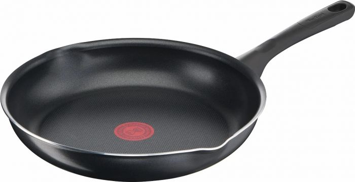 Сковорода з кришкою Tefal Day by Day, 24см, з кришкою, алюміній, бакеліт, скло, чорний