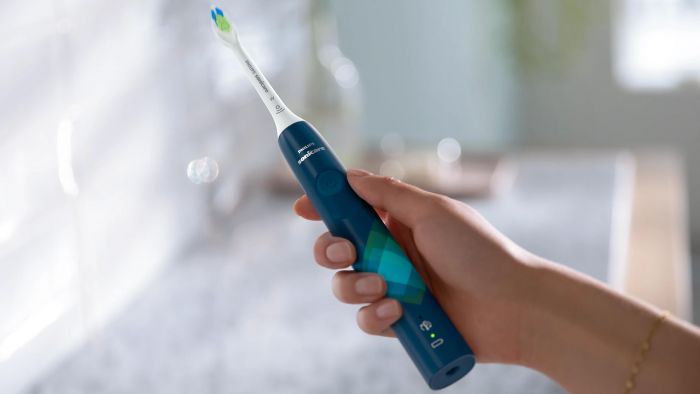 Щітка зубна електр. Philips, Sonicare 4100 Series, 31т. колив/хв, насадок-1, синій