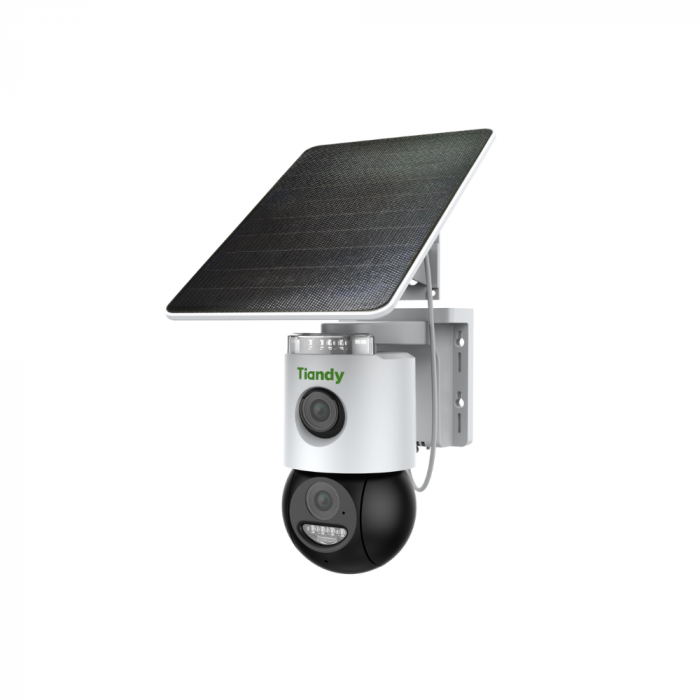 IP-камера Tiandy TC-H363U Spec:W/4G/U/SE/4mm/V4.0, 6MP, Fixed Color Maker 4G PT, 4mm, f/1.0, LED20m, DC5V, Batt.10400mAh, Solar panel, IP65, Speaker