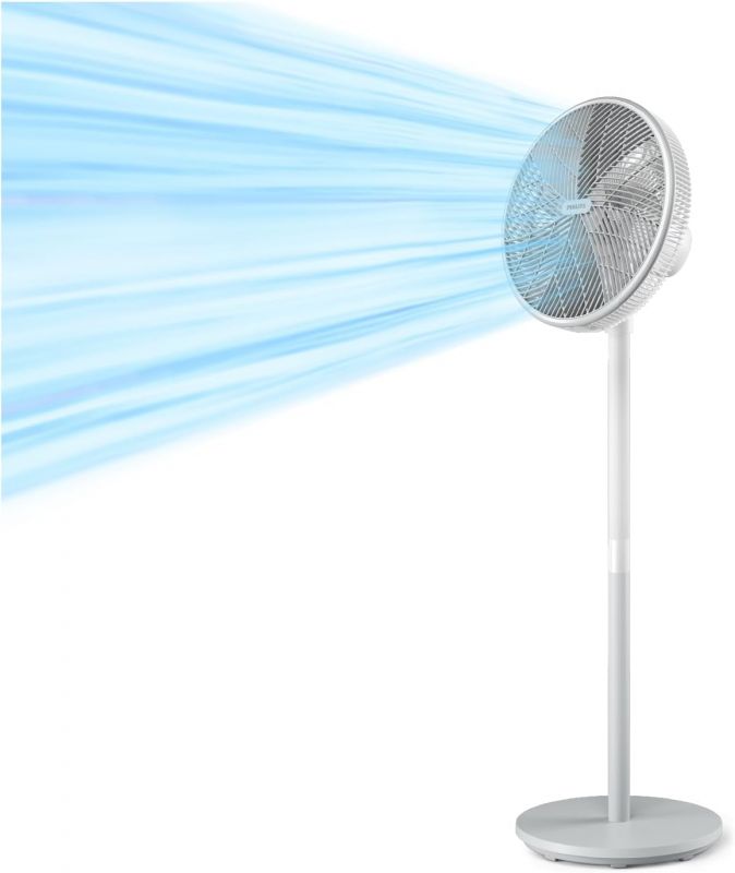 Вентилятор Philips підлоговий Series 2000, 40см, 48Вт, таймер, поворот 180, білий