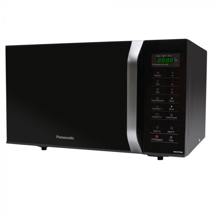 Мікрохвильова піч Panasonic, 23л, 800Вт, гриль, дисплей, чорний
