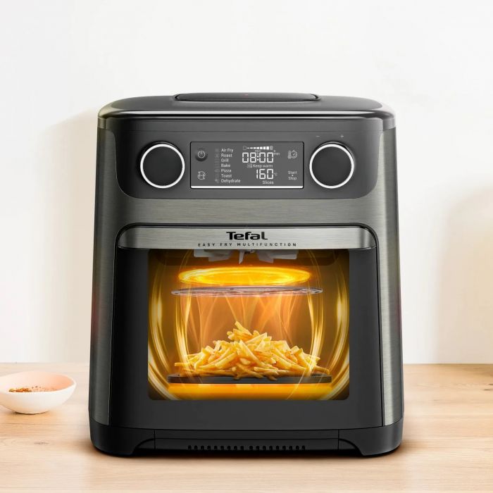 Мультипіч Tefal Easy Fry Multifunctional, 1800Вт, механічне керув., 9 програм, пластик, чорний